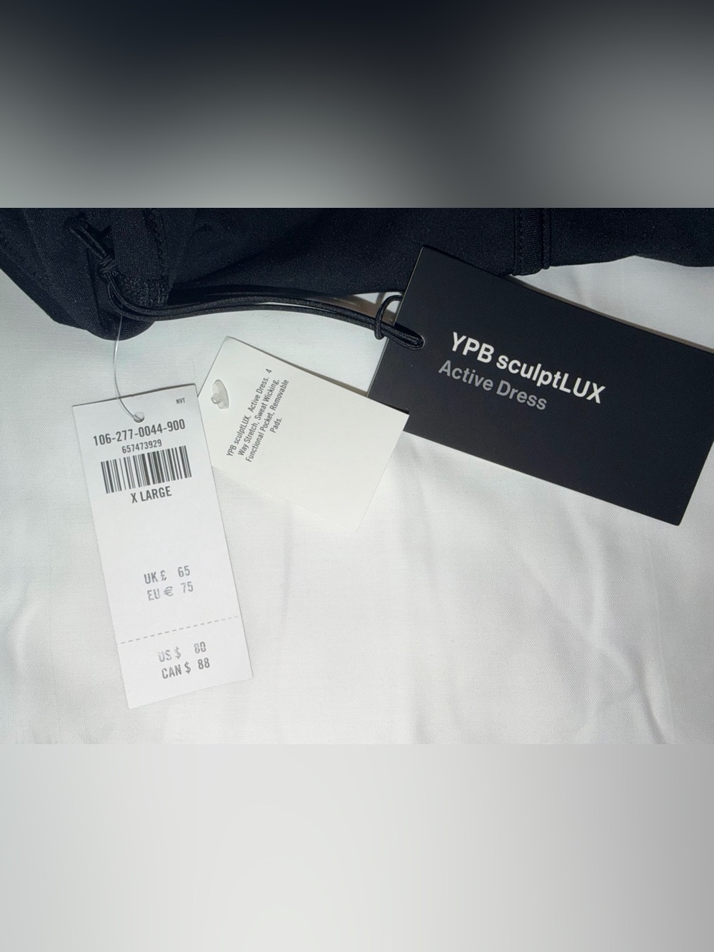YPB sculptLUX High Neck Corset Active Mini Dress Black XL NWT Abercrombie - Picture 5 of 6